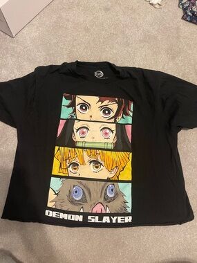 Demon Slayer Graphic Short Sleeve Tee - Black